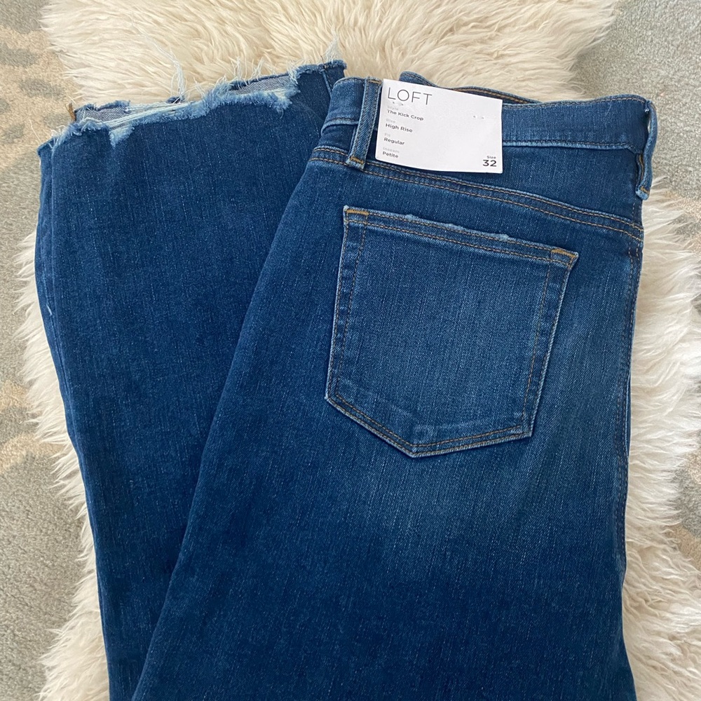 Loft ~ The Kick Crop Jean